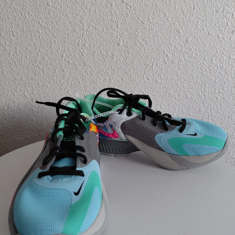 Nwob Nike Air Zoom Freak 4IV SE GS Giannis Family Smoke Grey Pinksicl - Picture 5 of 11